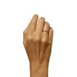 Złoty pierścionek z diamentami